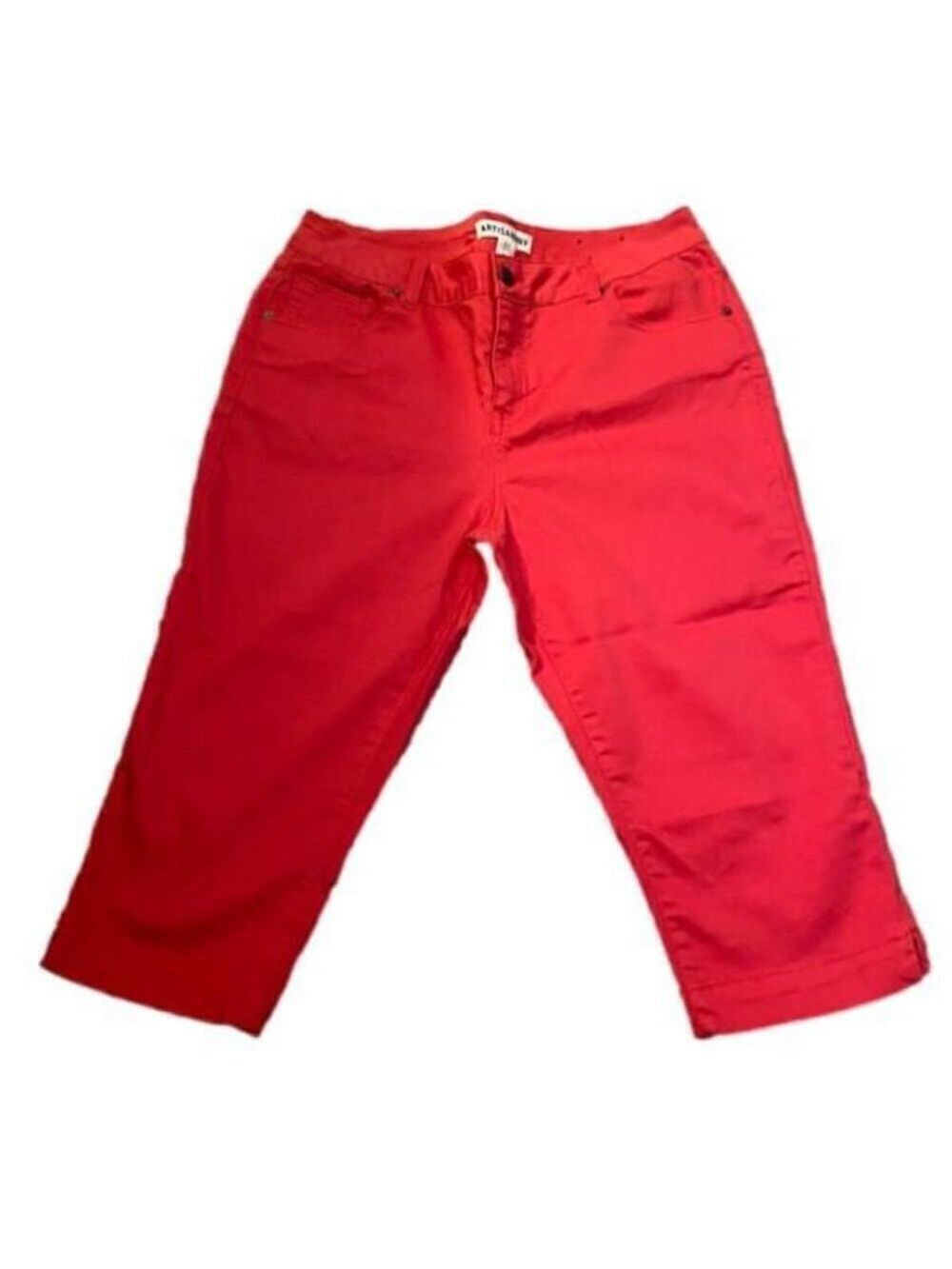 Artisan NY Women's Capris Red Size 12